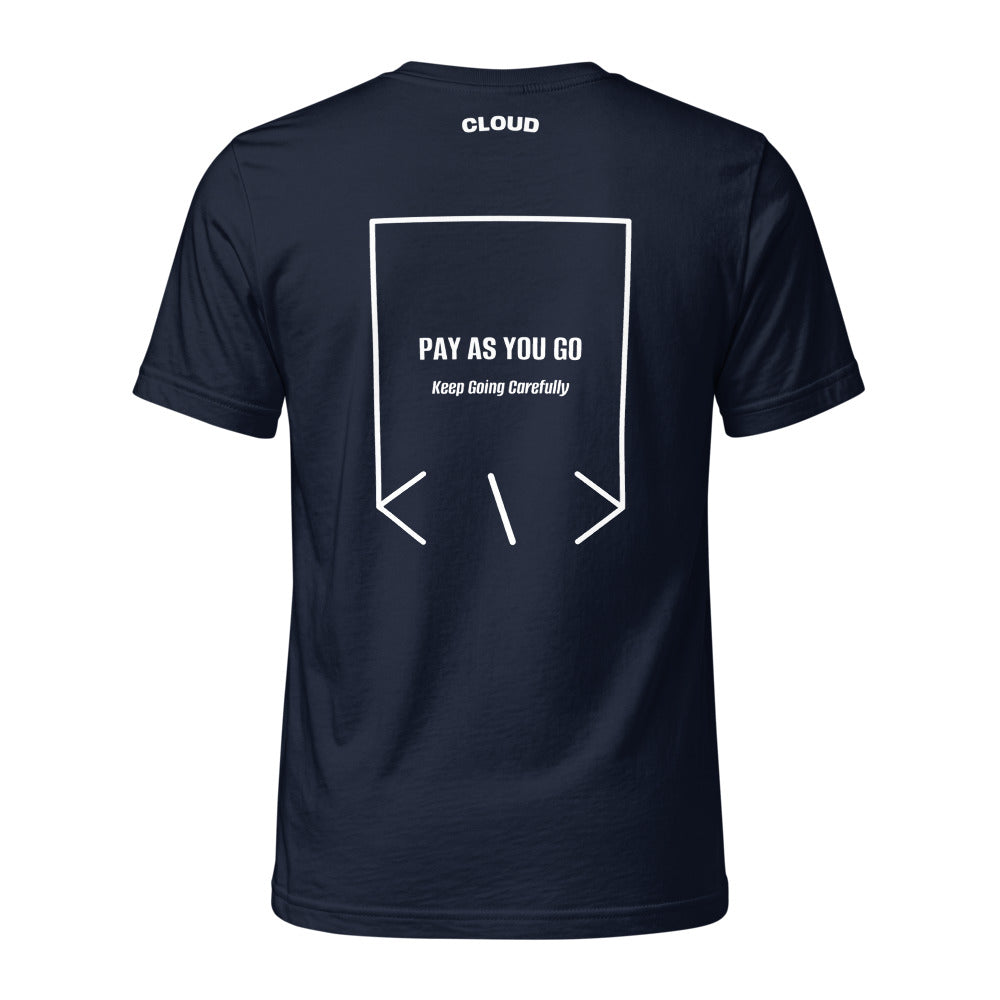 Pay As You Go — Navy White back mockup