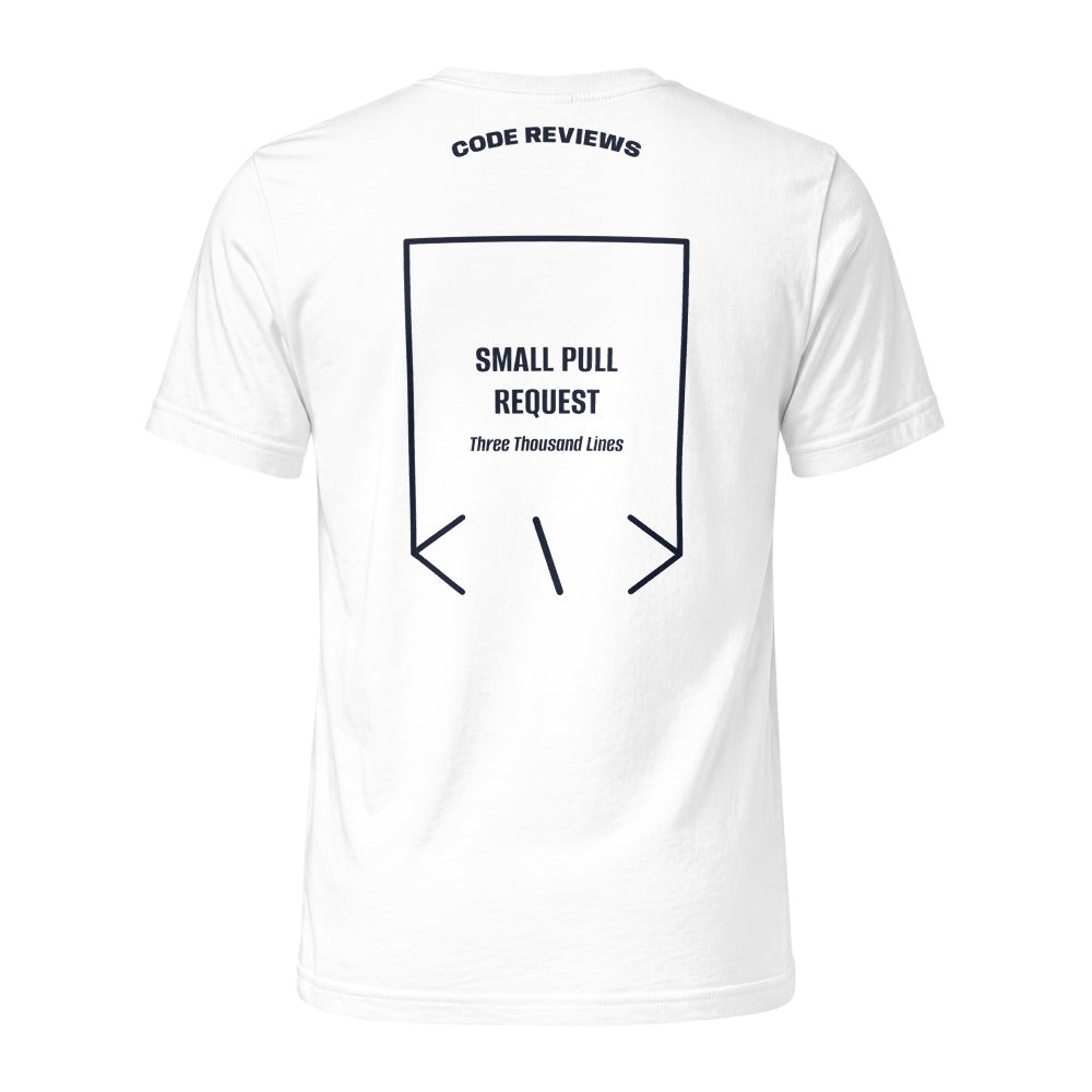 Small Pull Request — White Navy back mockup