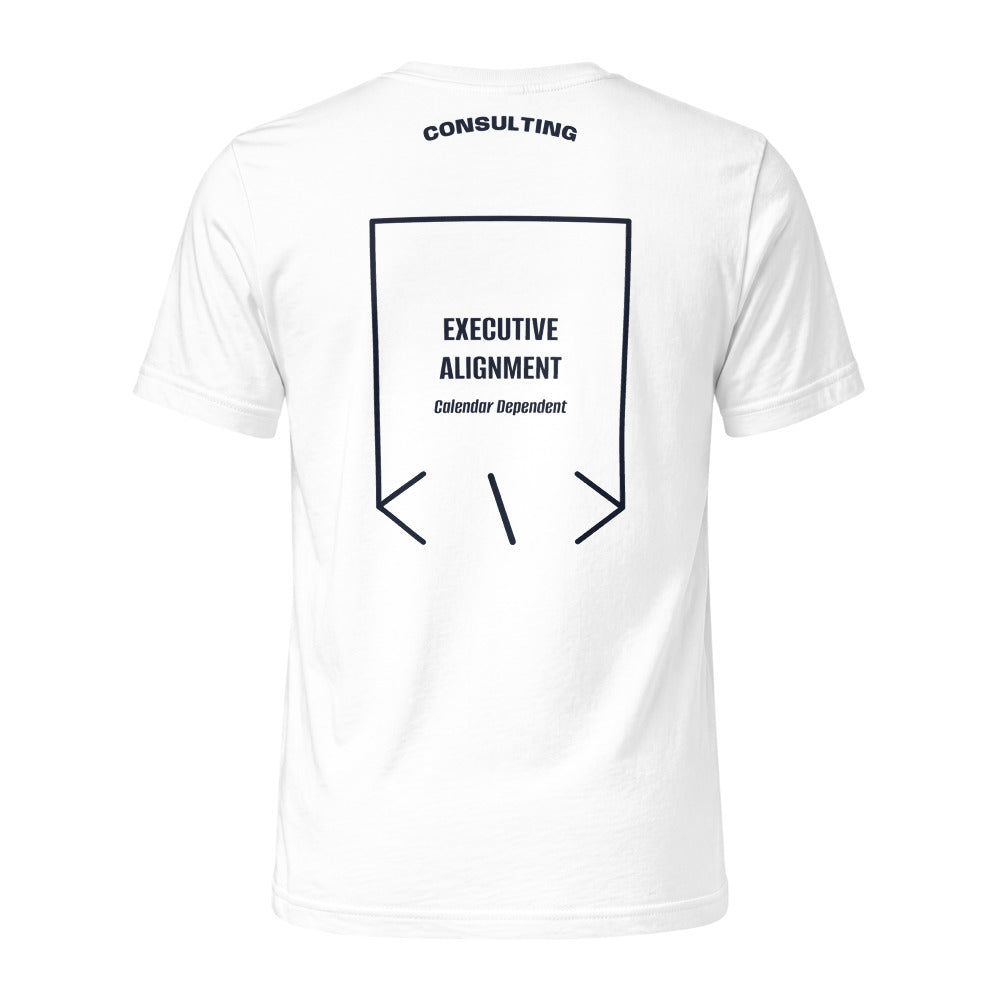 Executive Alignment — White Navy back mockup