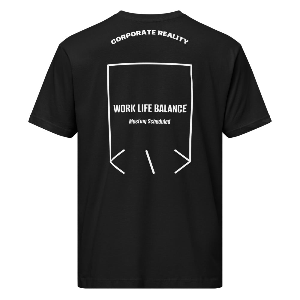 Work Life Balance — Black White back mockup