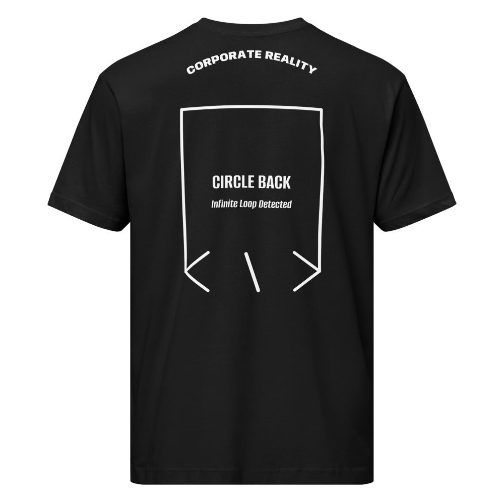 Circle Back — Black White back mockup