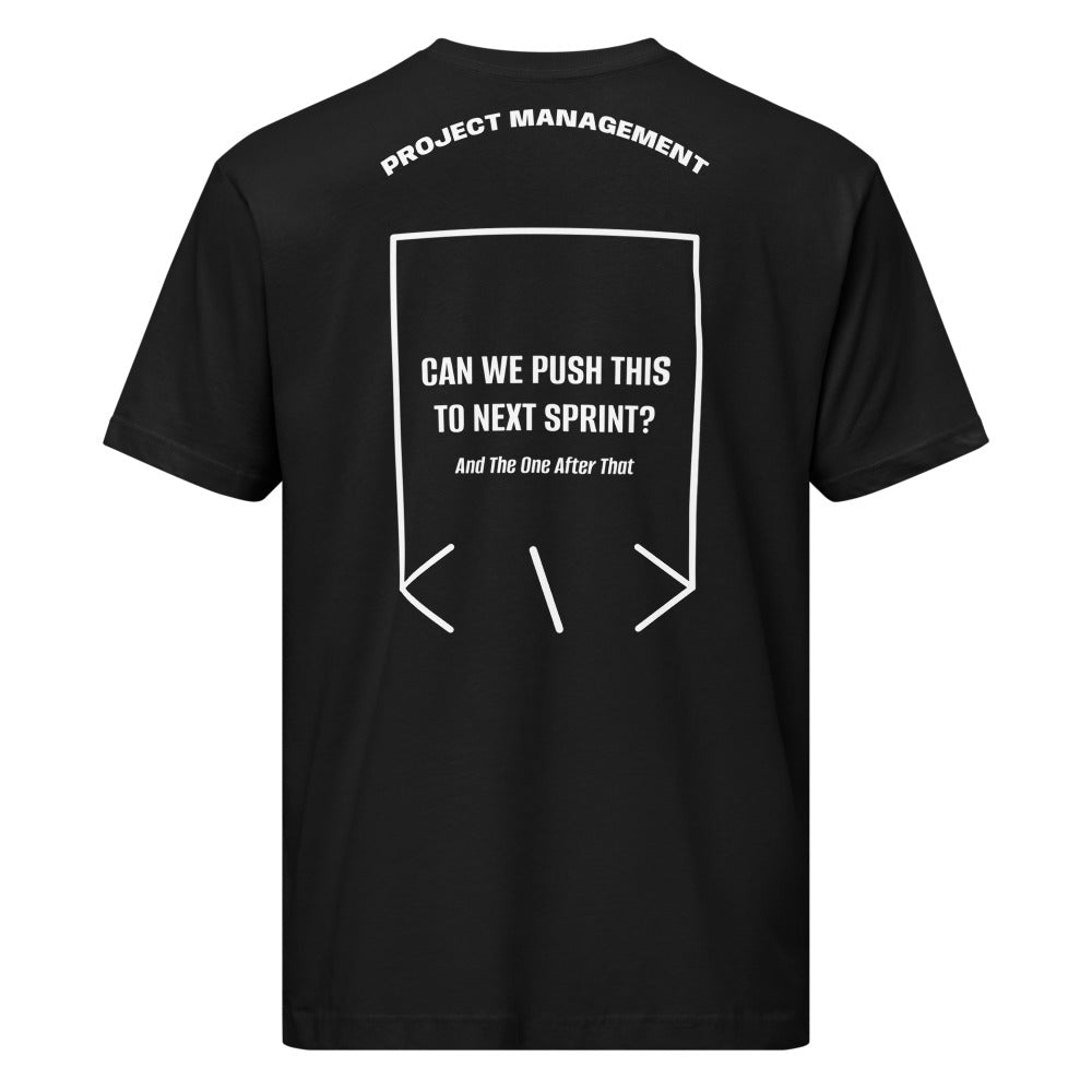Can We Push This To Next Sprint? — Black White back mockup