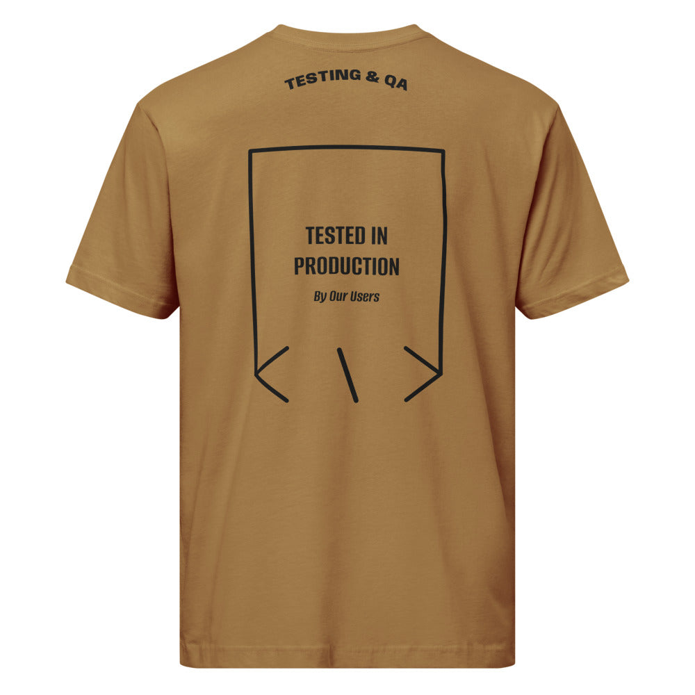 Tested In Production — Coyote Brown Black back mockup