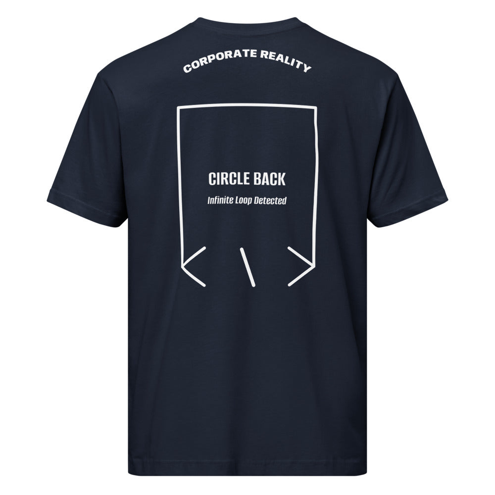 Circle Back — Navy White back mockup
