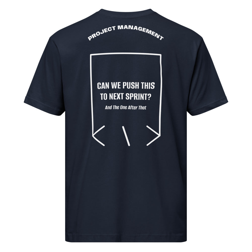 Can We Push This To Next Sprint? — Navy White back mockup