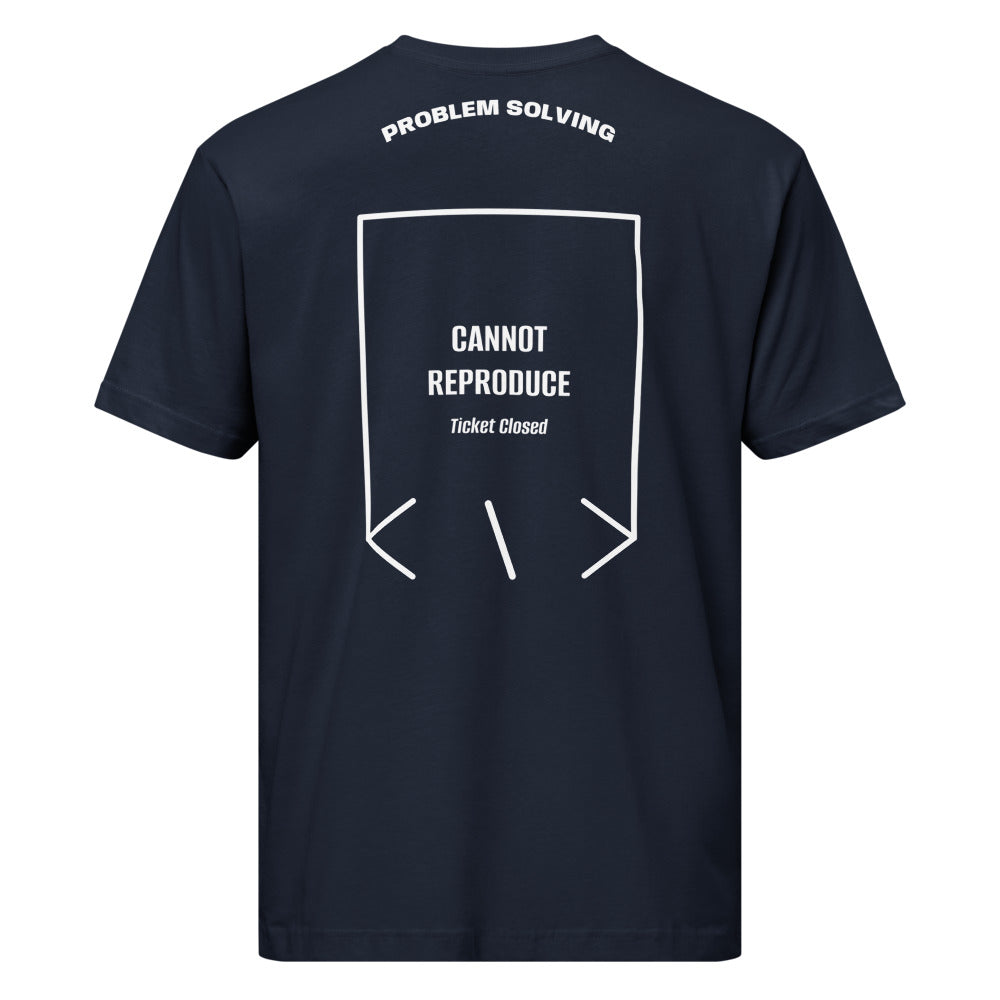 Cannot Reproduce — Navy White back mockup