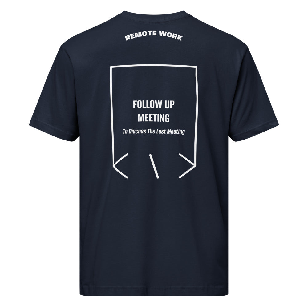 Follow Up Meeting — Navy White back mockup