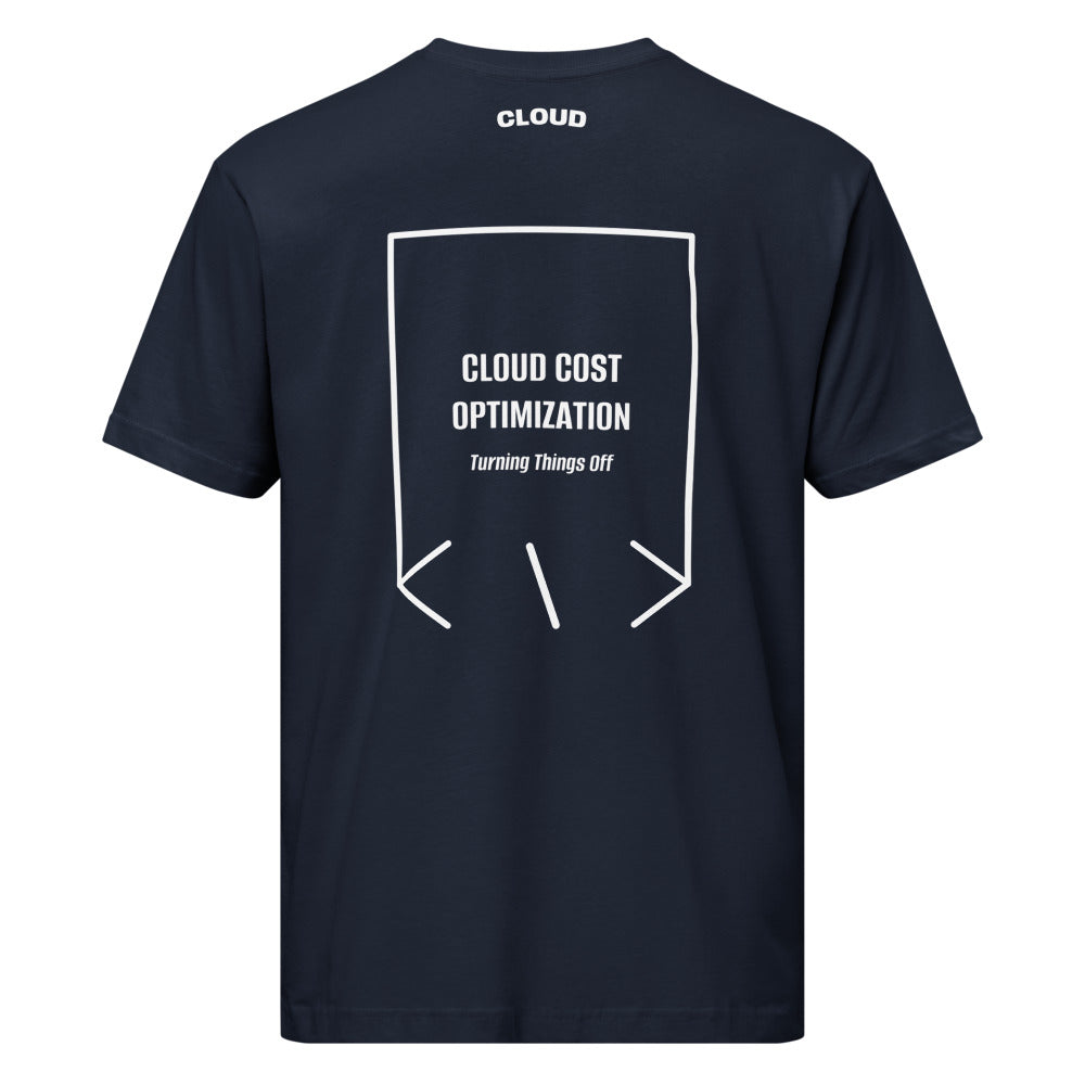 Cloud Cost Optimization — Navy White back mockup