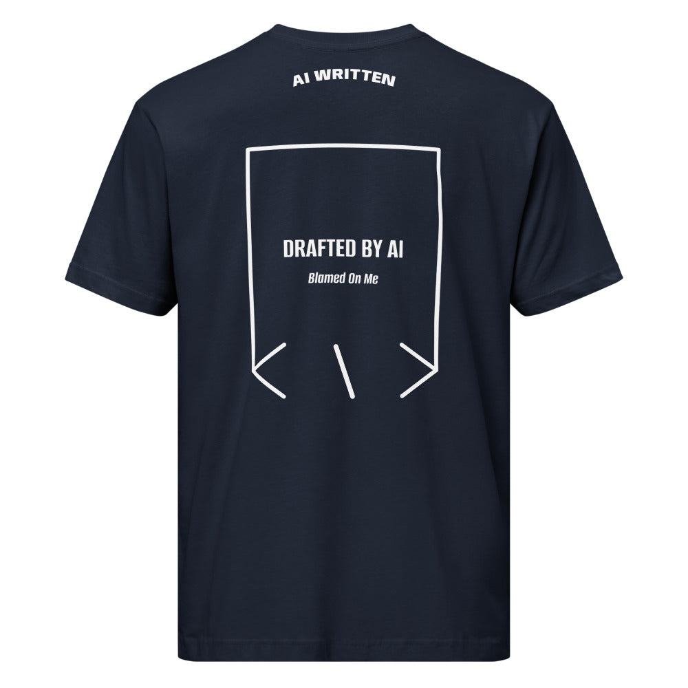 Drafted By AI — secondary back mockup