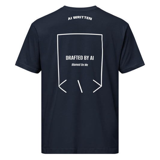 Drafted By AI — secondary back mockup