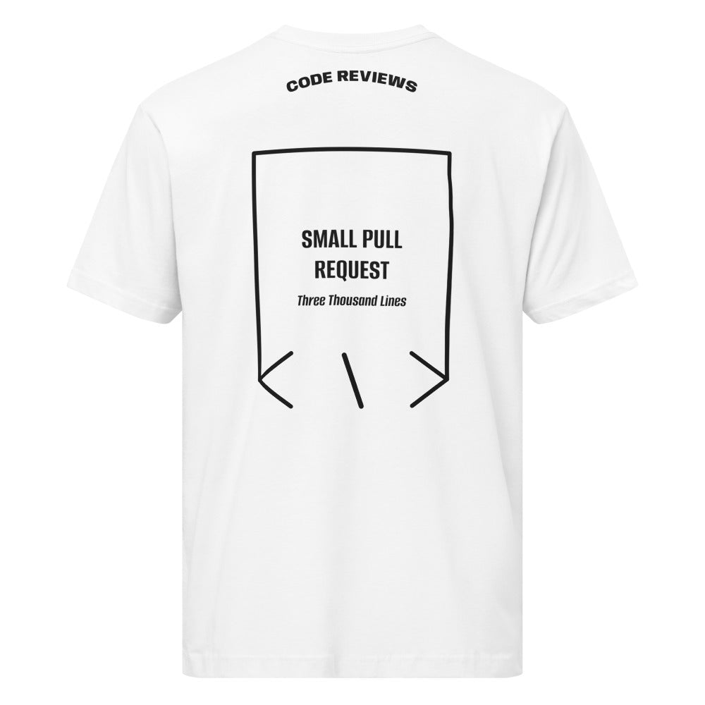 Small Pull Request — White Black back mockup