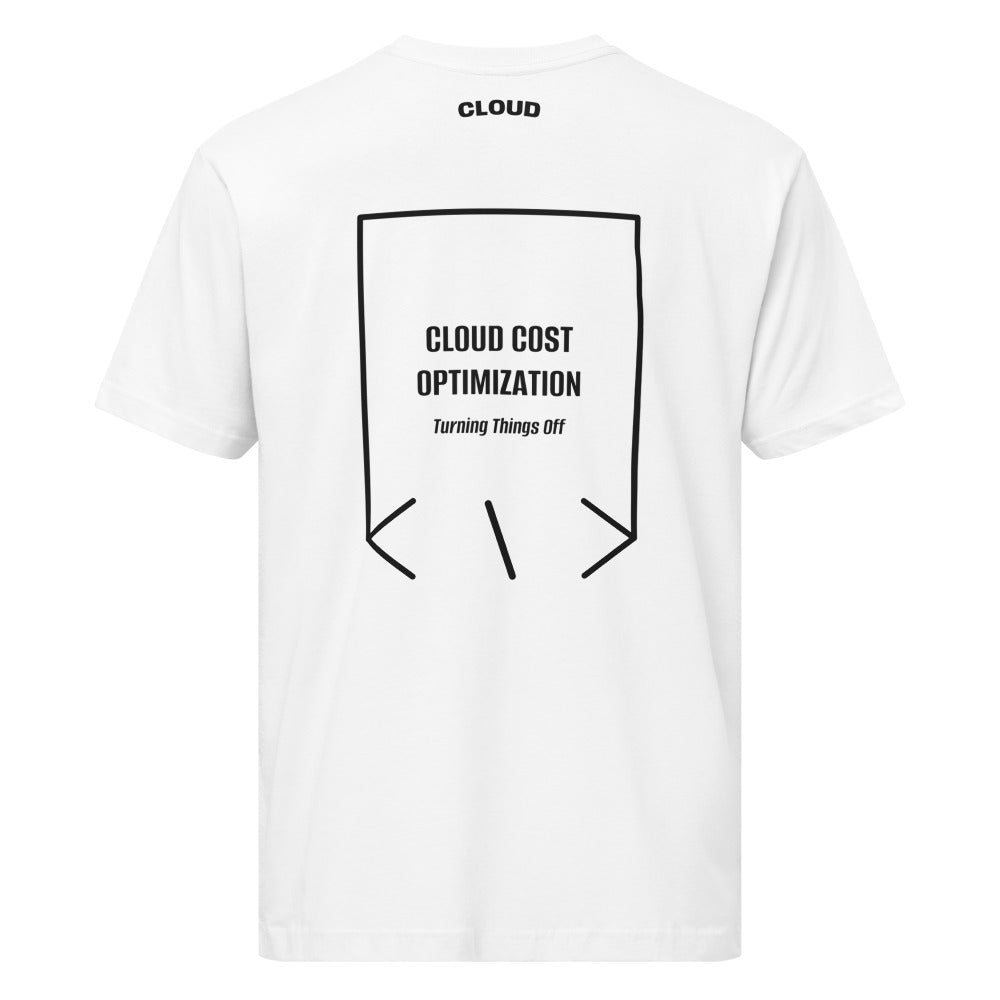 Cloud Cost Optimization — White Black back mockup