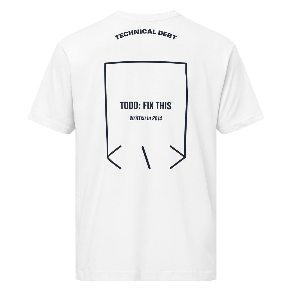 TODO: Fix This — White Navy back mockup