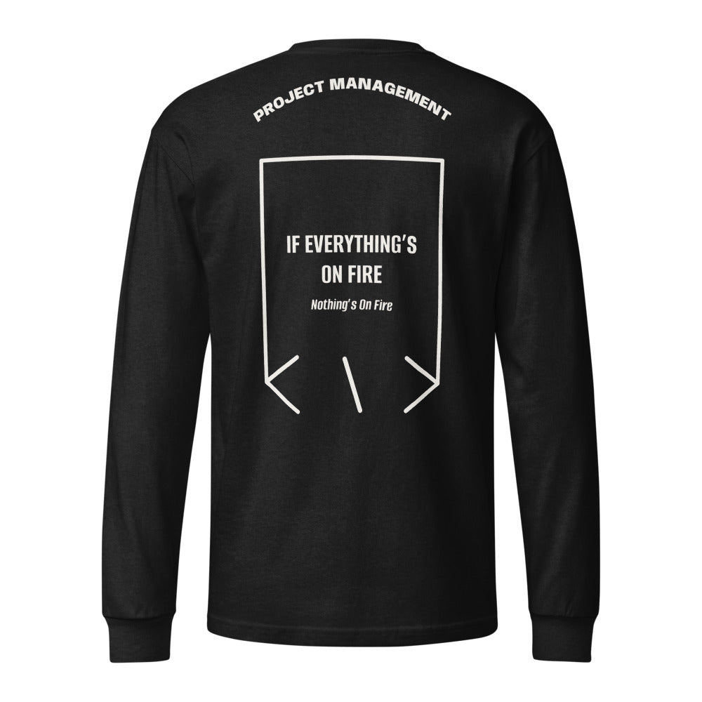 If Everything’s On Fire — Black Vintage White back mockup