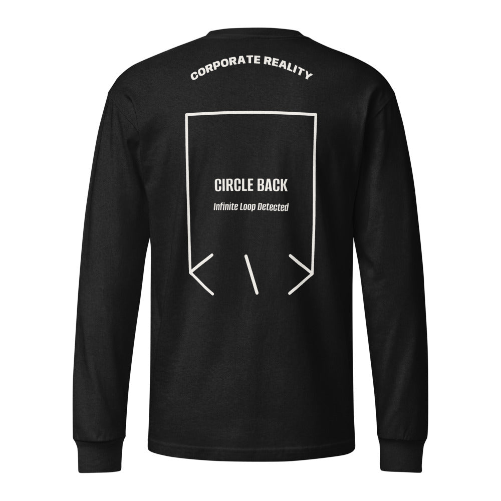 Circle Back — Black Vintage White back mockup