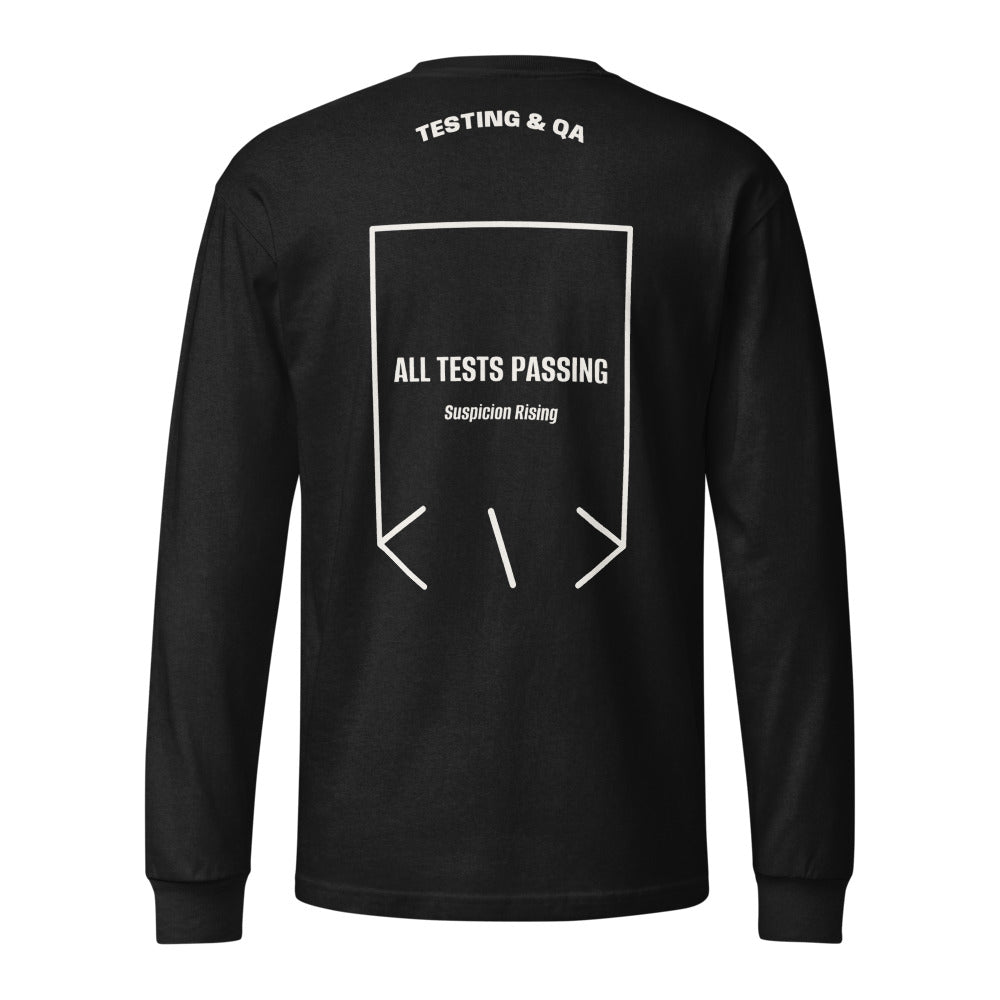 All Tests Passing — Black Vintage White back mockup
