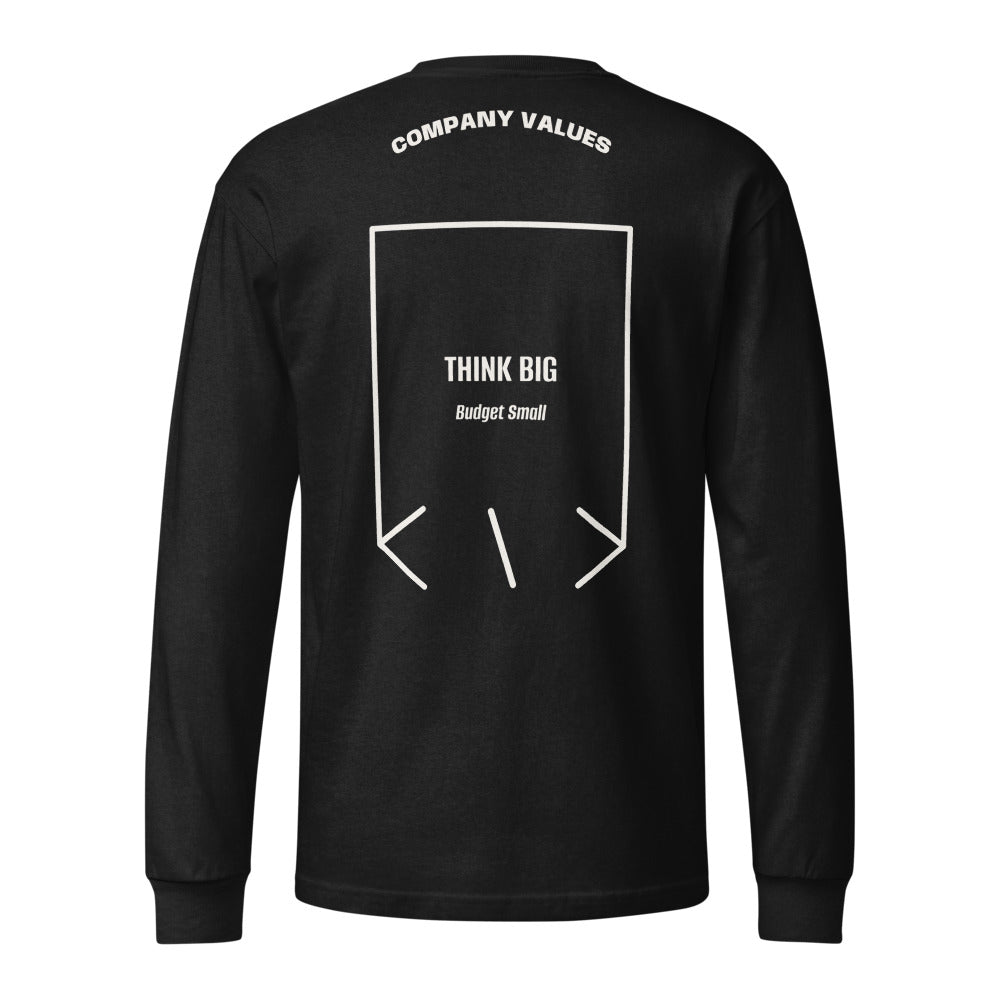 Think Big — Black Vintage White back mockup