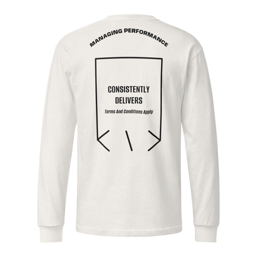 Consistently Delivers — Vintage White Black back mockup