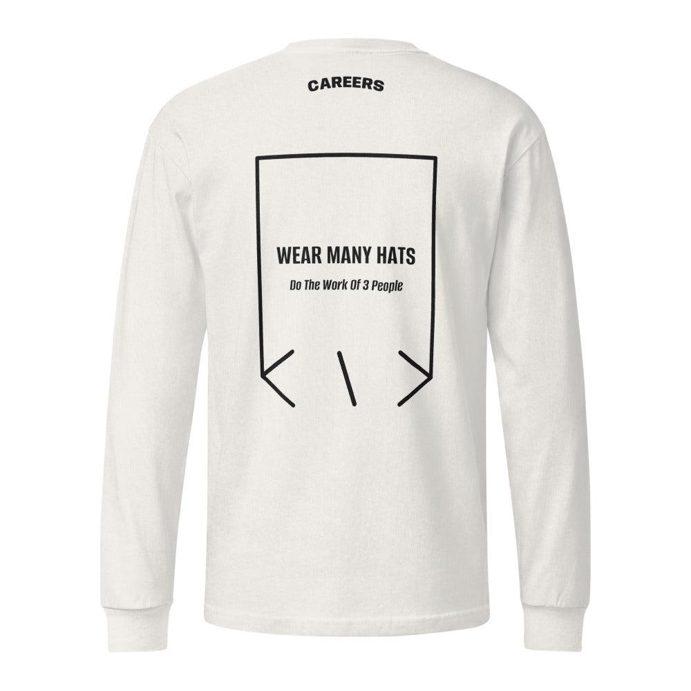 Wear Many Hats — Vintage White Black back mockup