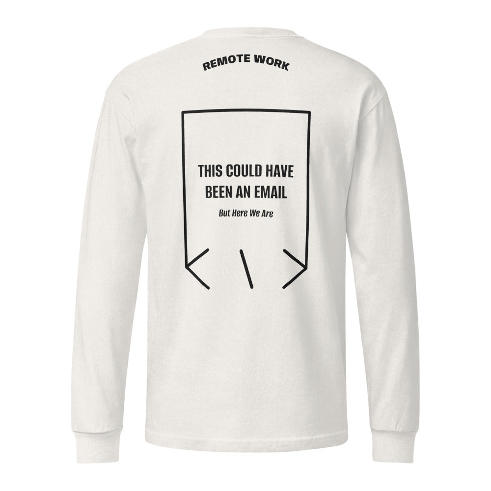 This Could Have Been An Email — Vintage White Black back mockup