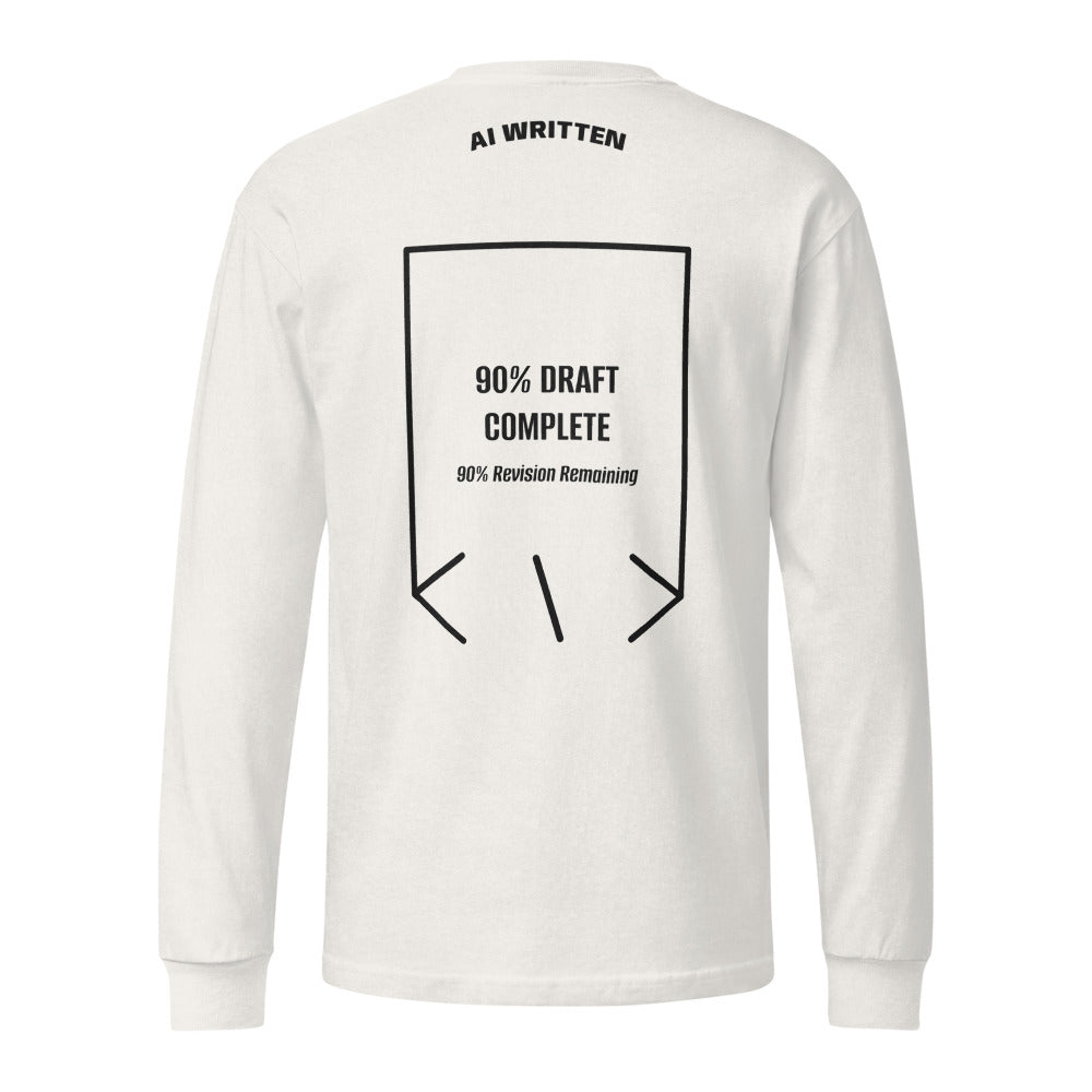 90% Draft Complete — secondary back mockup
