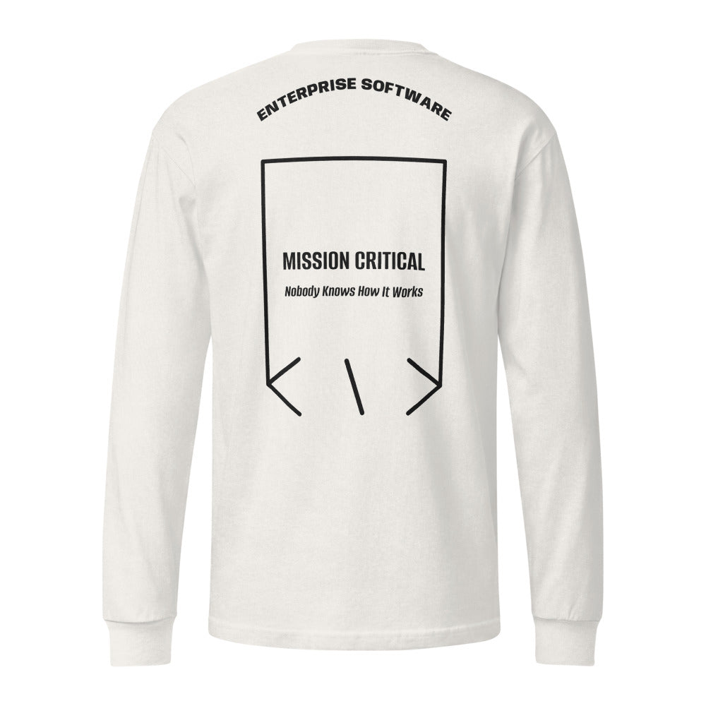 Mission Critical — Vintage White Black back mockup