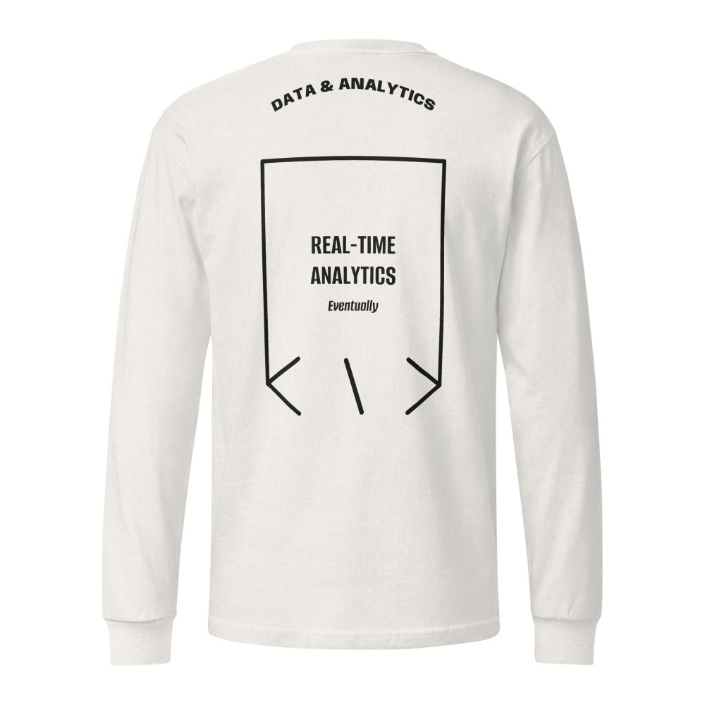 Real-Time Analytics — Vintage White Black back mockup