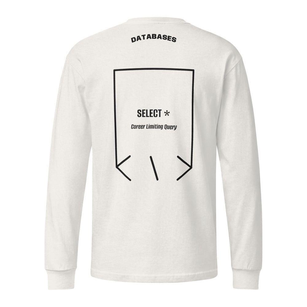 SELECT * — Vintage White Black back mockup