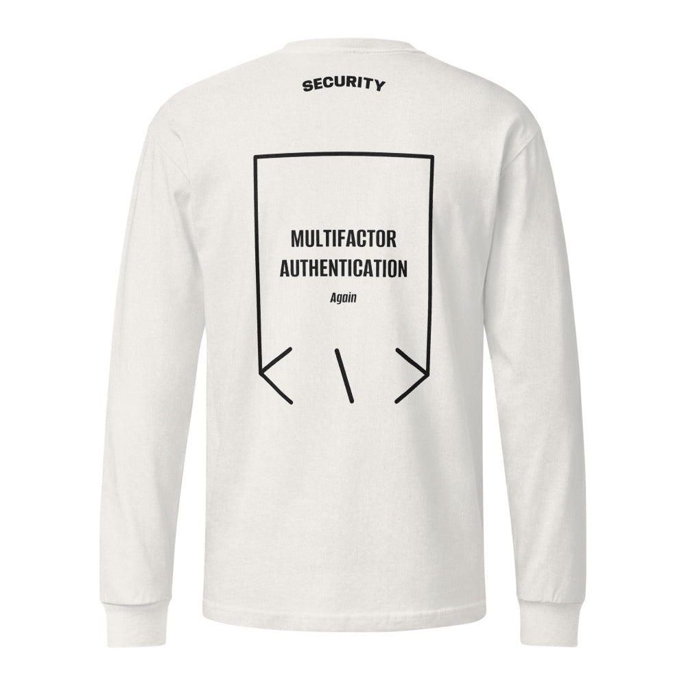 Multifactor Authentication — Vintage White Black back mockup