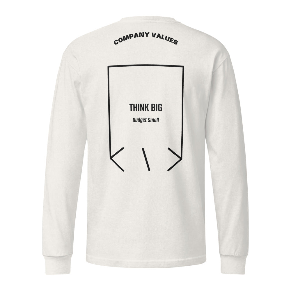 Think Big — Vintage White Black back mockup