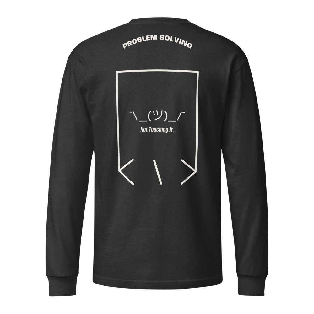 ¯\_(ツ)_/¯ — Washed Black Vintage White back mockup