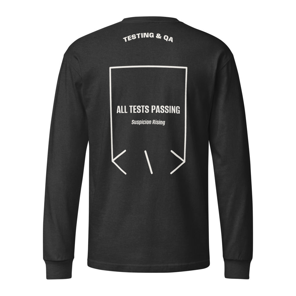 All Tests Passing — secondary back mockup