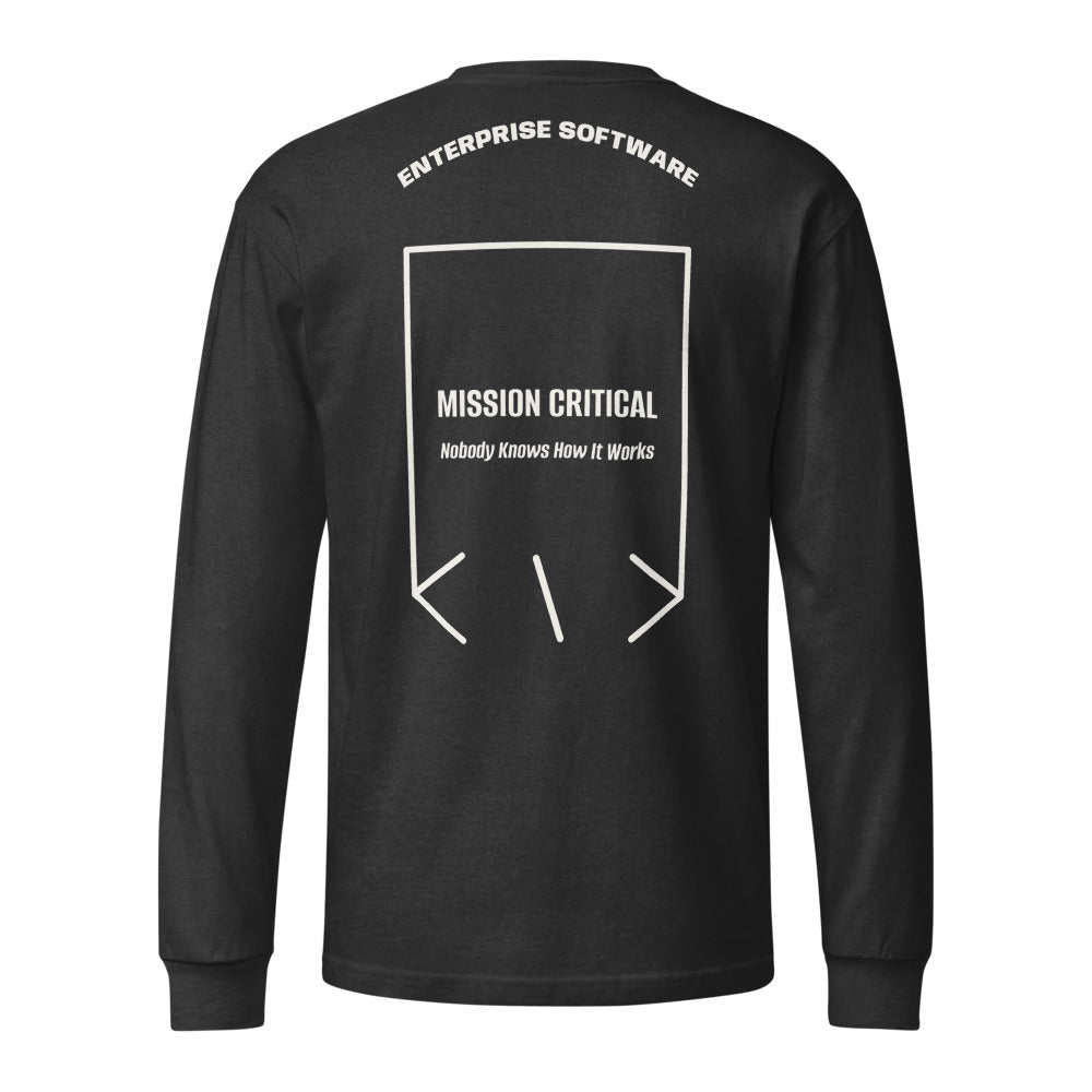 Mission Critical — Washed Black Vintage White back mockup