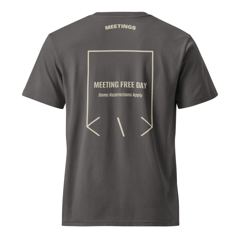 Meeting Free Day — G. Dyed Anthracite G. Dyed Stone back mockup