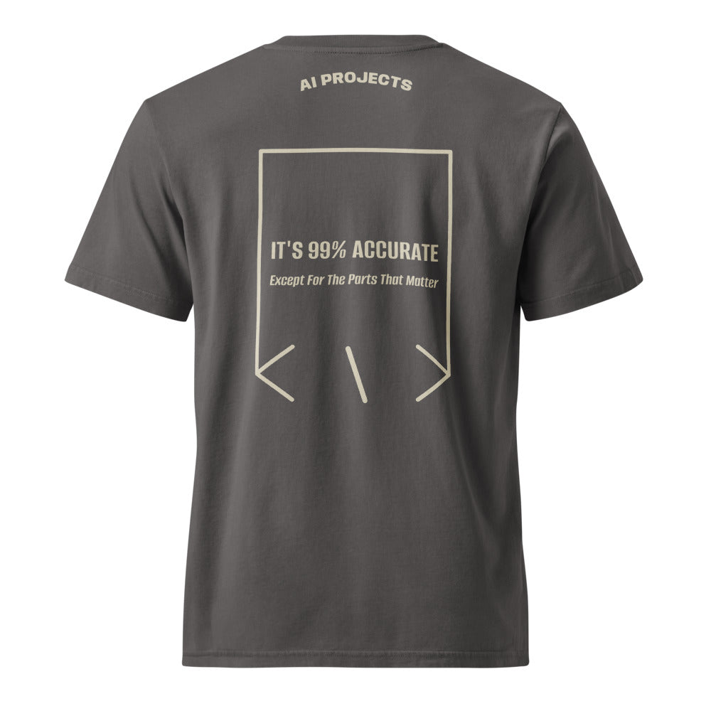 It's 99% Accurate — G. Dyed Anthracite G. Dyed Stone back mockup