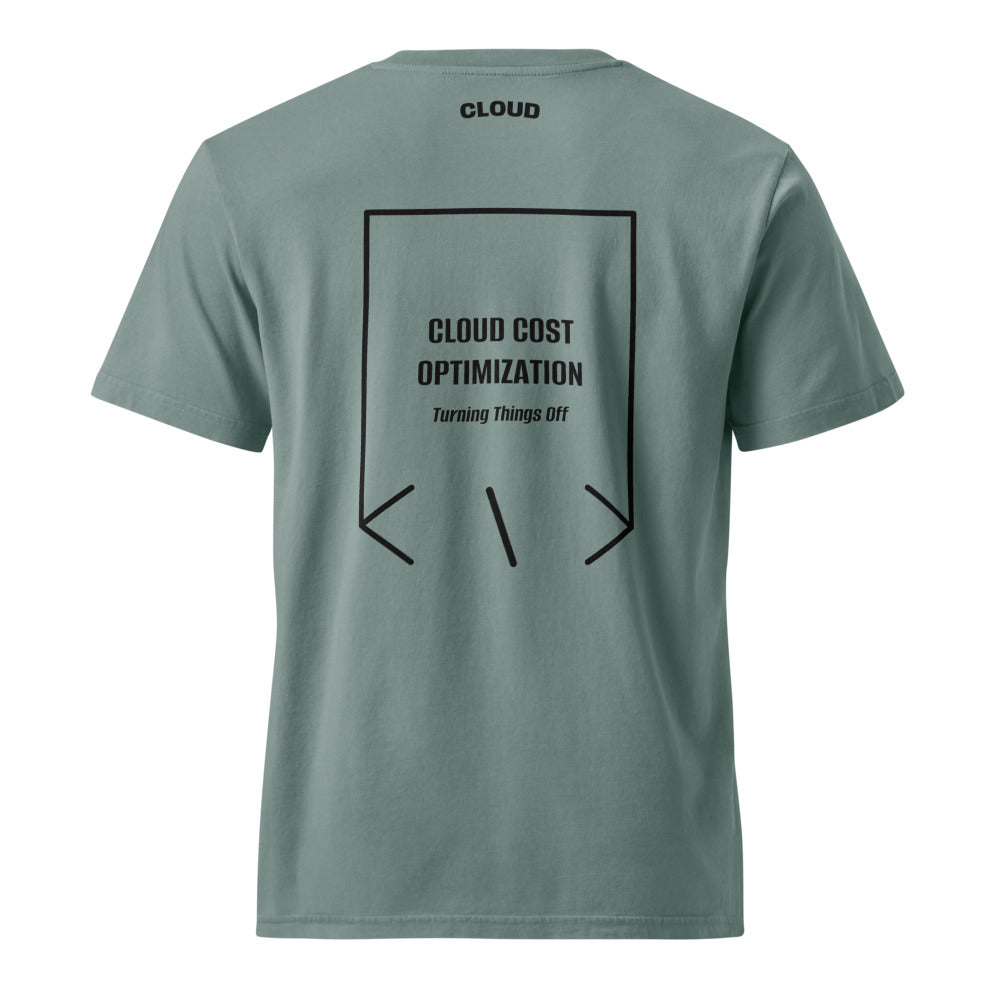 Cloud Cost Optimization — G. Dyed Green Bay Black back mockup