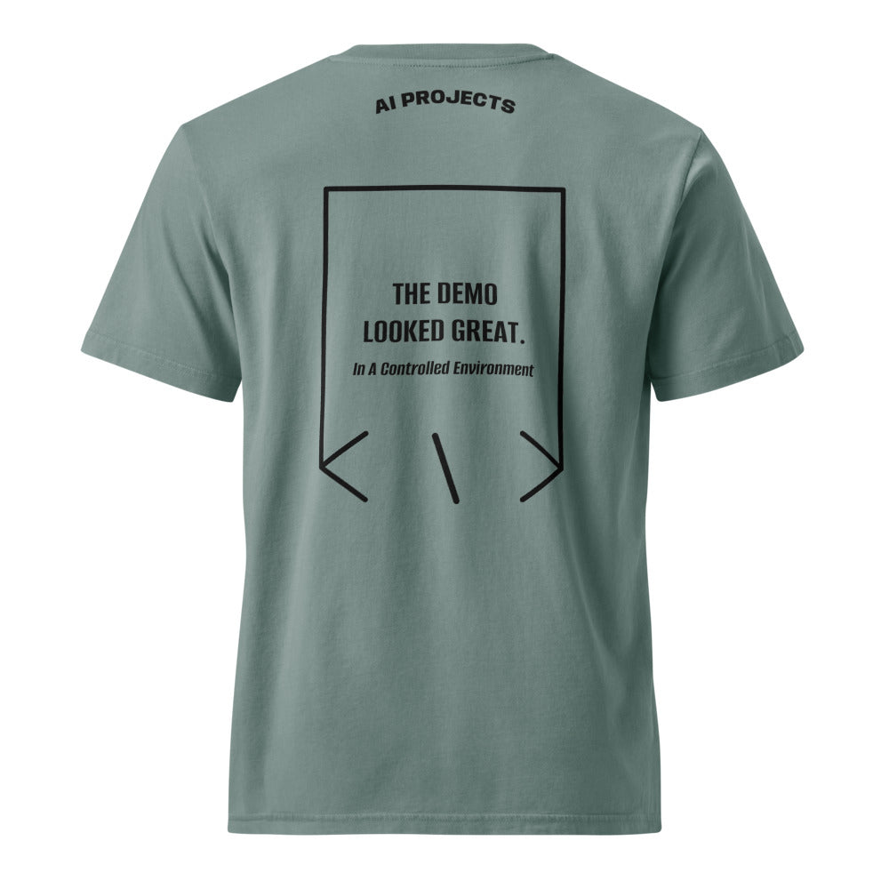 The Demo Looked Great. — G. Dyed Green Bay Black back mockup