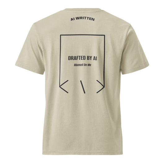 Drafted By AI — secondary back mockup
