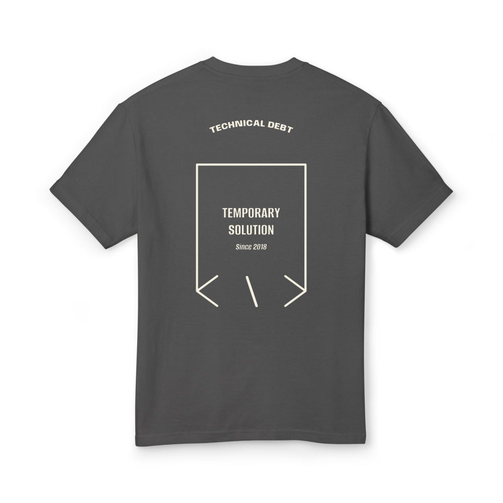 Temporary Solution — Faded Black Faded Cream back mockup