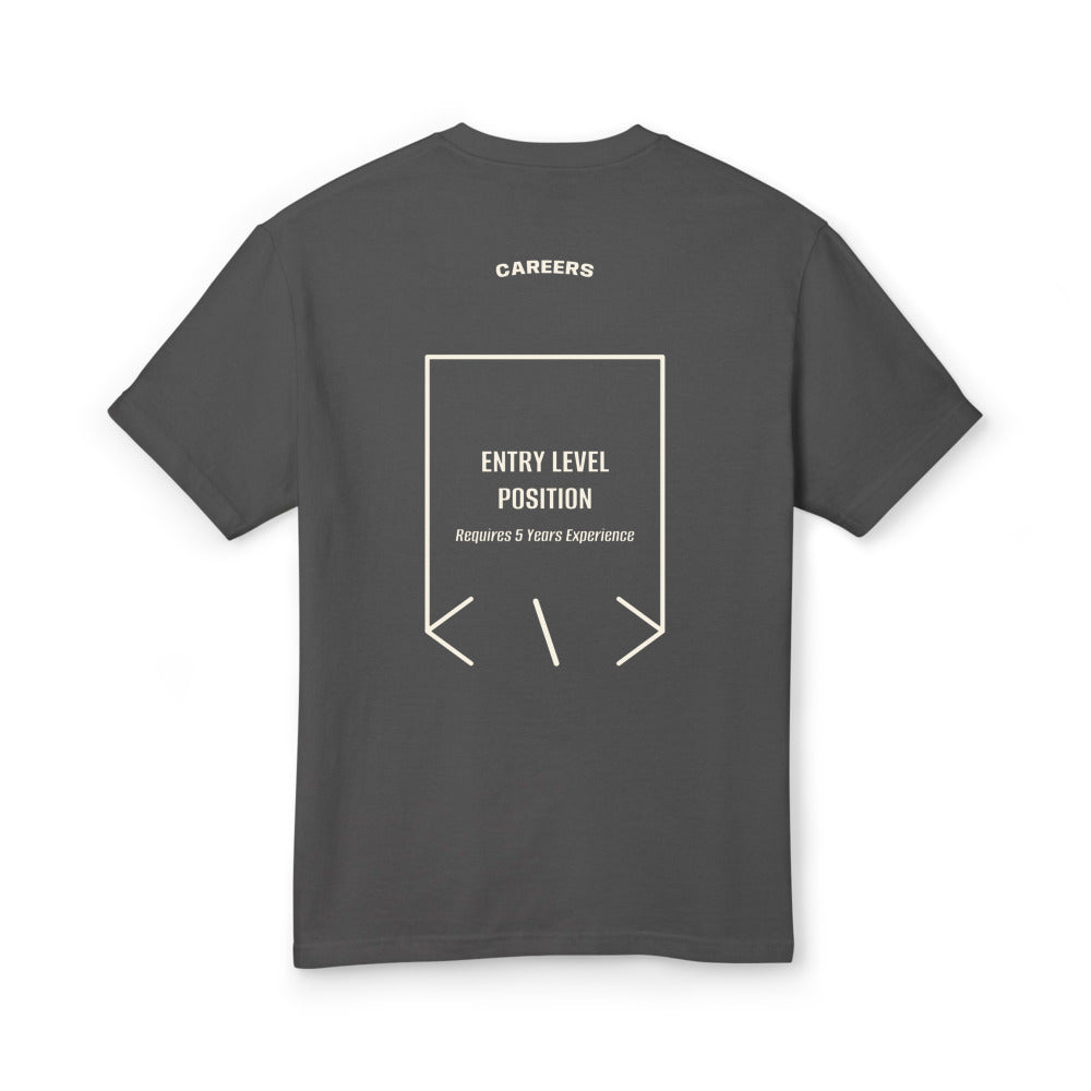 Entry Level Position — Faded Black Faded Cream back mockup