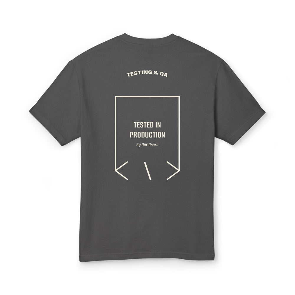 Tested In Production — Faded Black Faded Cream back mockup