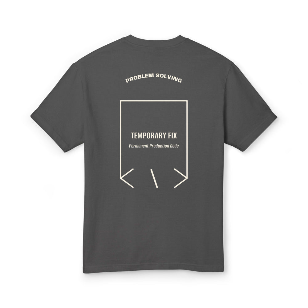 Temporary Fix — Faded Black Faded Cream back mockup