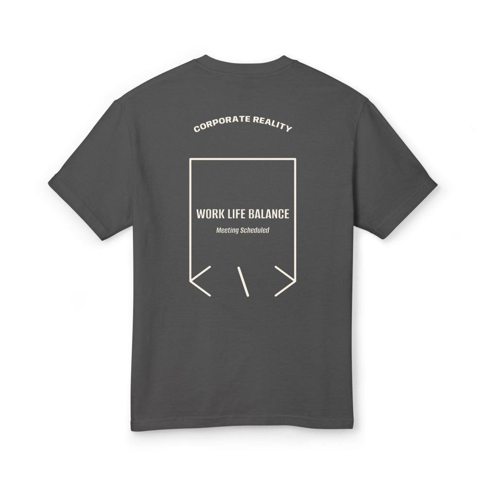 Work Life Balance — Faded Black Faded Cream back mockup