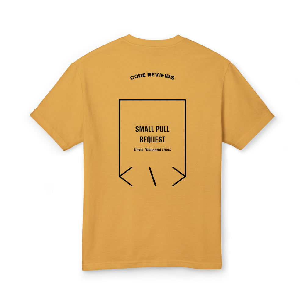 Small Pull Request — Faded Mustard Black back mockup