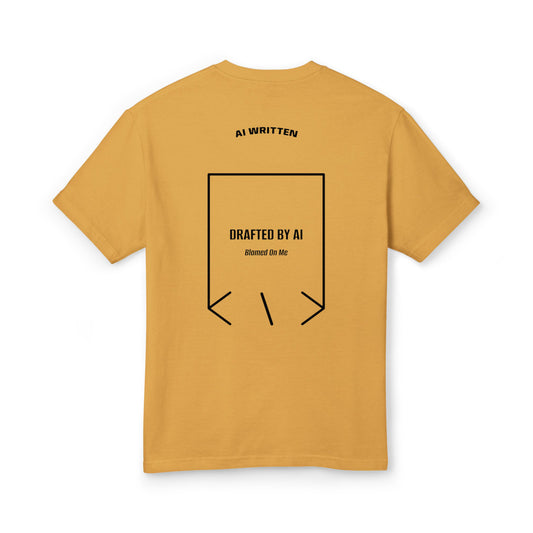 Drafted By AI — secondary back mockup
