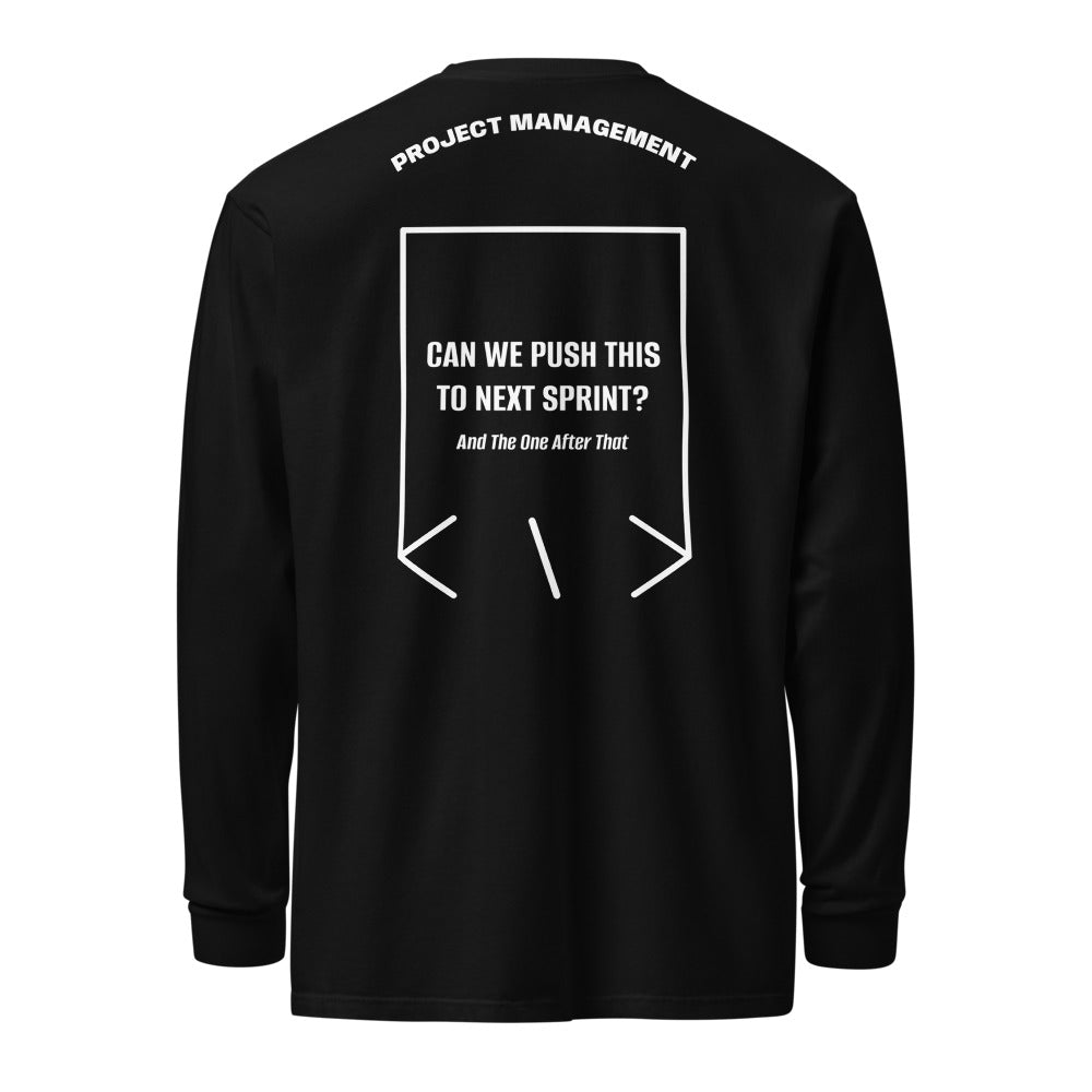 Can We Push This To Next Sprint? — Black White back mockup