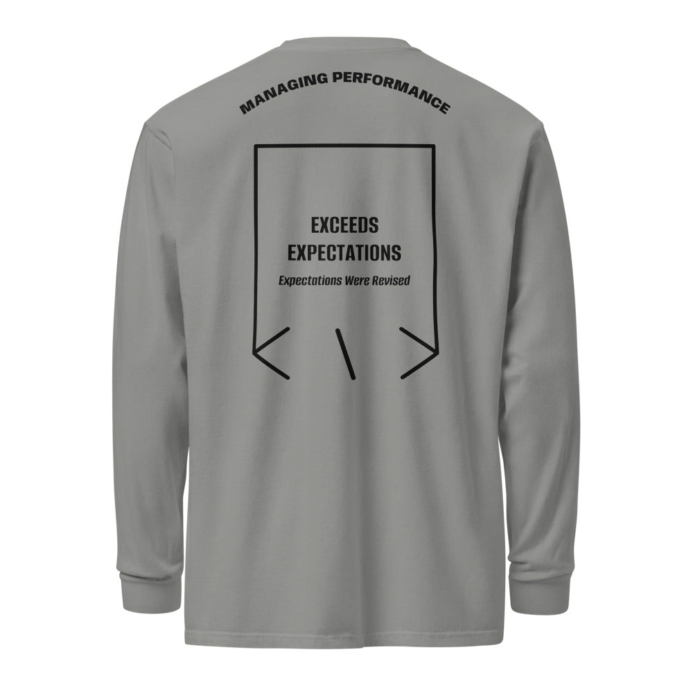 Exceeds Expectations — Grey Black back mockup