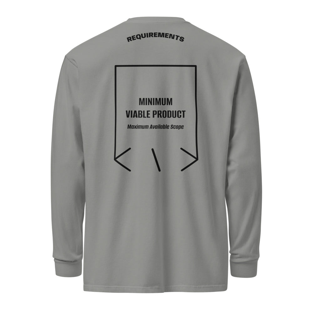 Minimum Viable Product — Grey Black back mockup