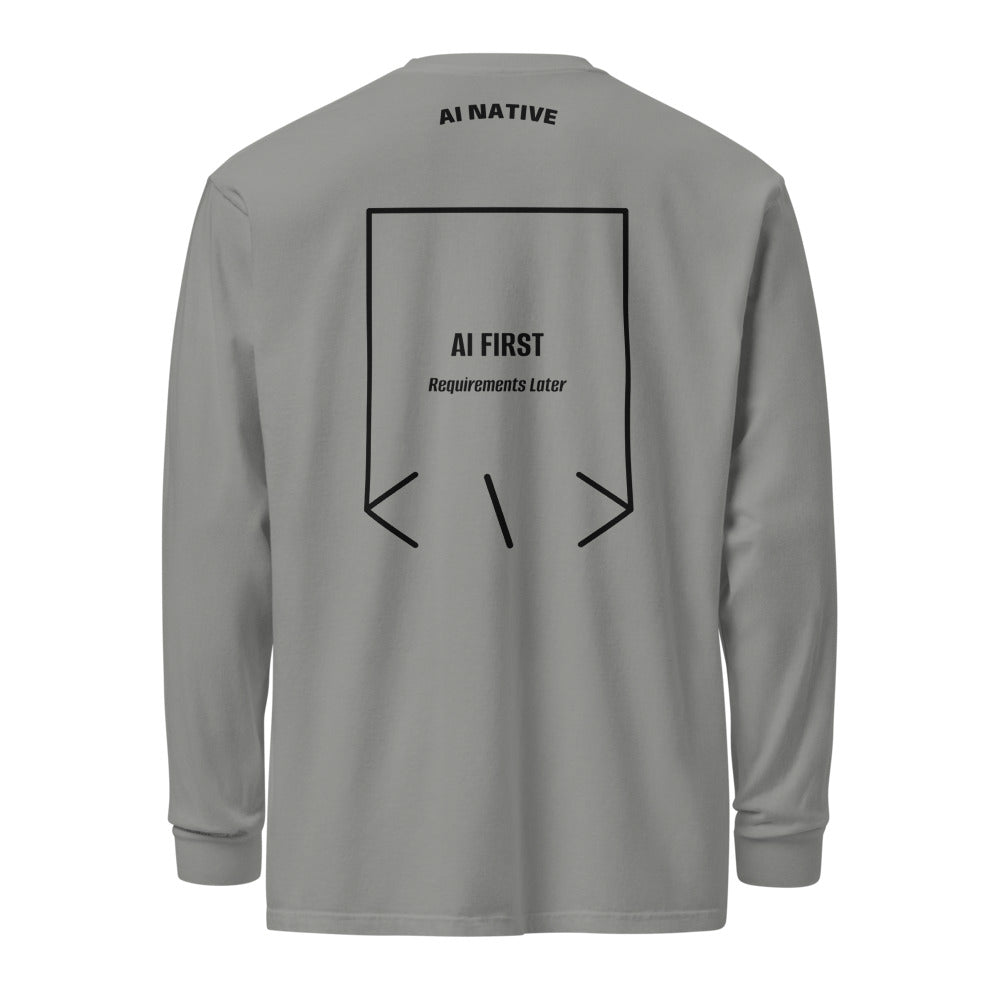 AI First — secondary back mockup