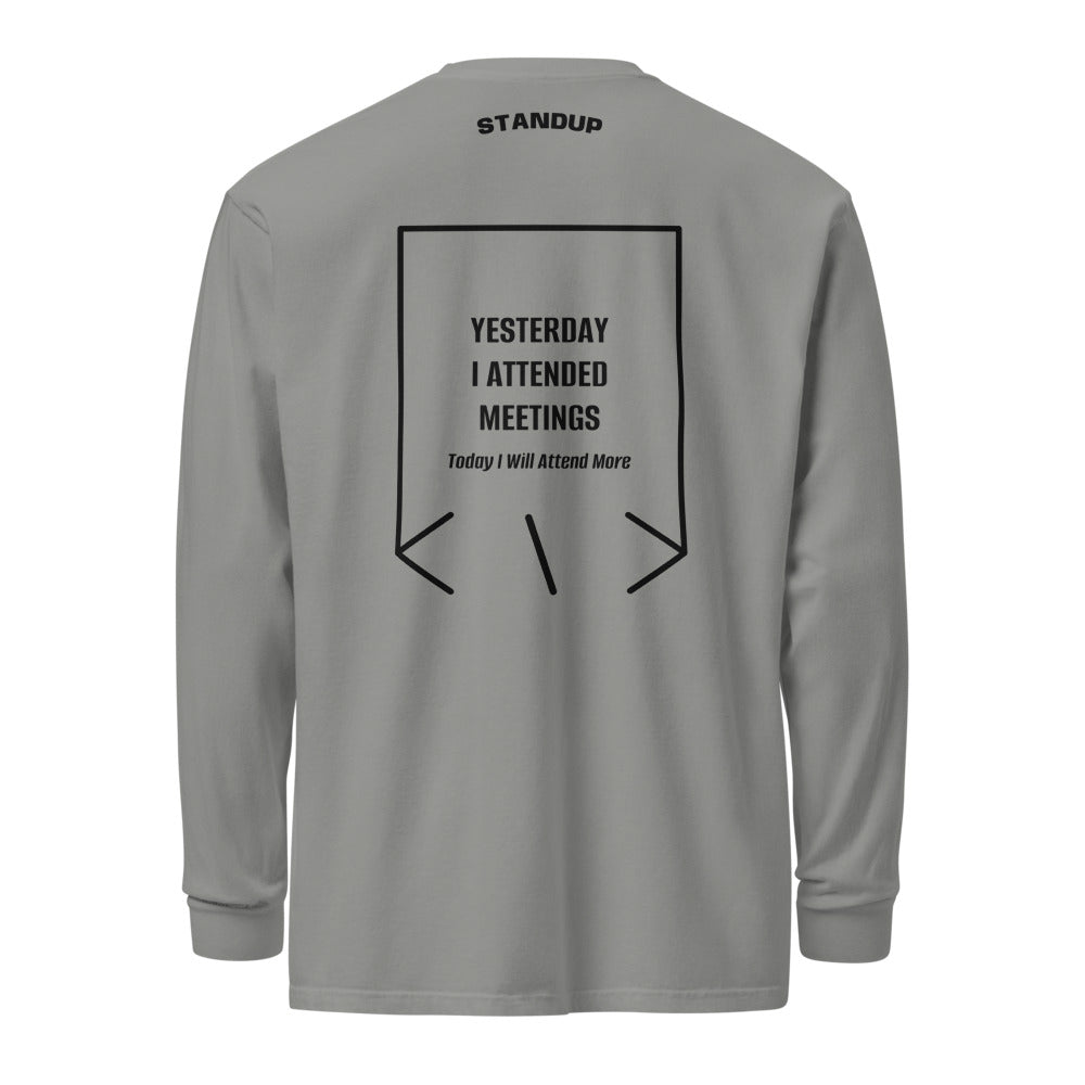 Yesterday I Attended Meetings — secondary back mockup